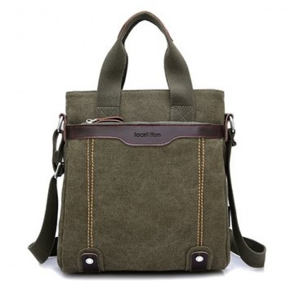 Canvas Waterproof Vintage Crossbody Bag Shoulder B...