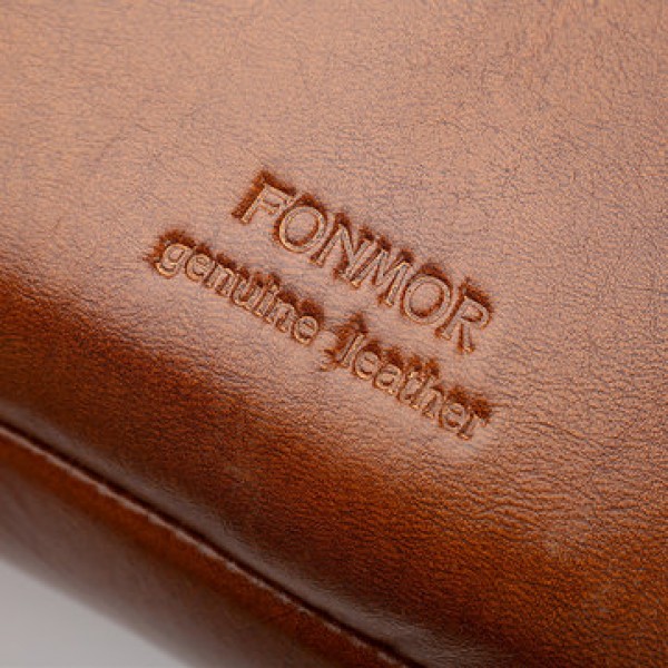 Men Genuine Leather Vintage Handbag Computer Bag Shoulder Bag