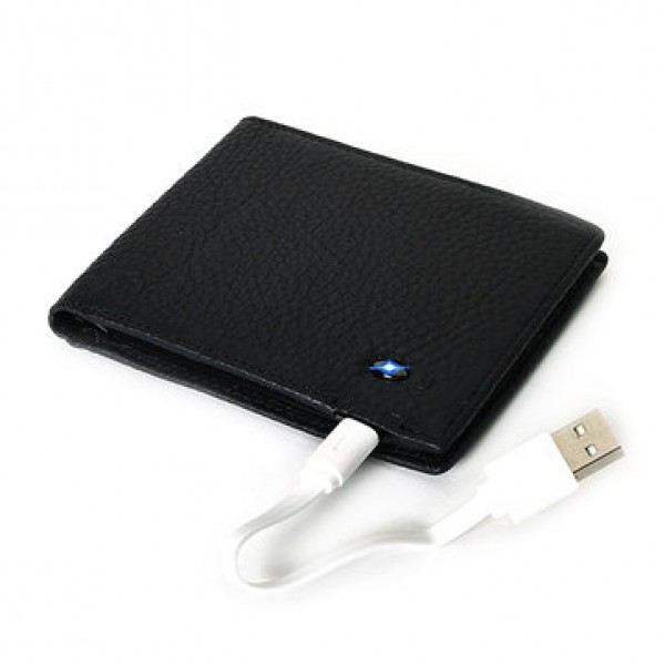 Genuine Leather Smart Wallet bluetooth Anti Theft Anti Lost Selfie Wallet