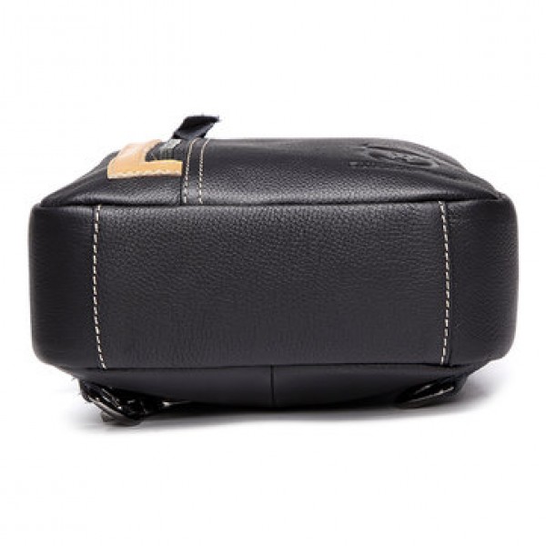 Casual Men Genuine Leather Crossbody Outdoor Sport Chest Bag