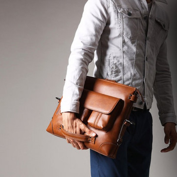 Ekphero Men Casual Briefcase Handbag Multifunction...