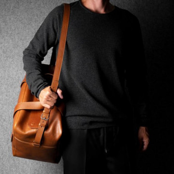 Ekphero Men Solid Casual Multifunction Bag Laptop Large Crossbody Bag