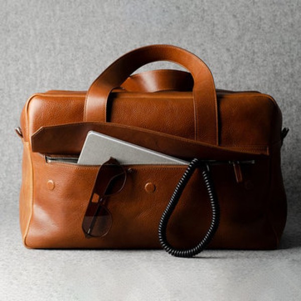 Ekphero Men Solid Casual Multifunction Bag Laptop Large Crossbody Bag