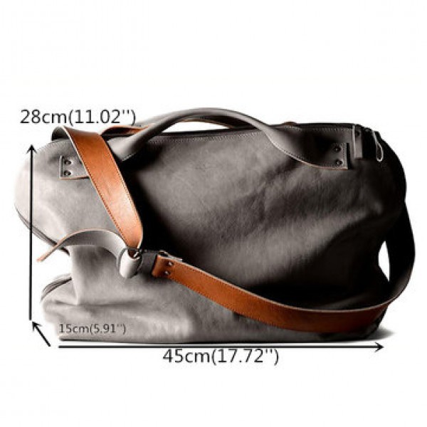 Ekphero Men Casual Multifunction Large Handbag Travel Crossbody Bag