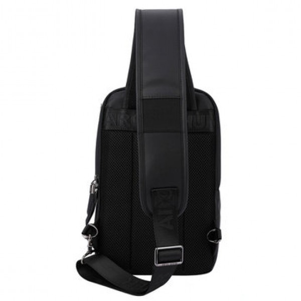 Men Chest Pack Shoulder Bag Business Leisure Crossbody Bags with External USB Charging Port