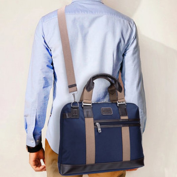 Ekphero Men Vintage Waterproof Business Casual Laptop Bag Handbag Briefcase Crossbody Bag