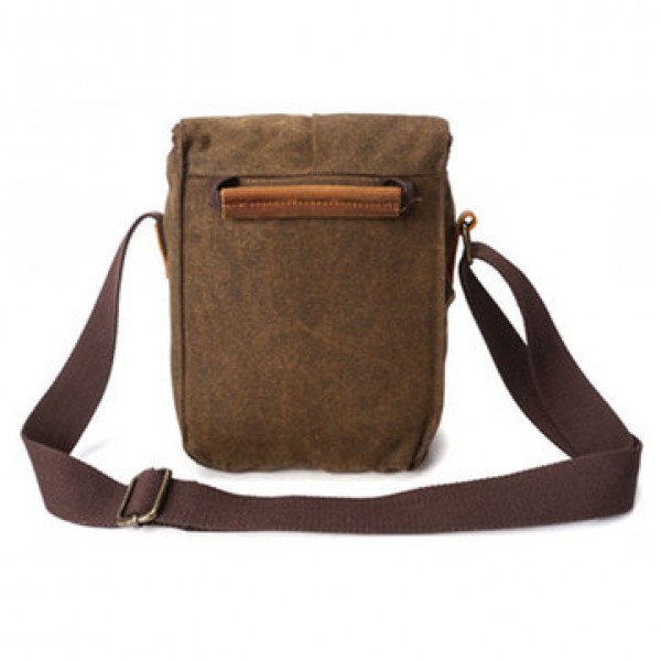 Canvas With Leather Water Resistant Casual Travel Camera Bag Crossboby Bag For Men