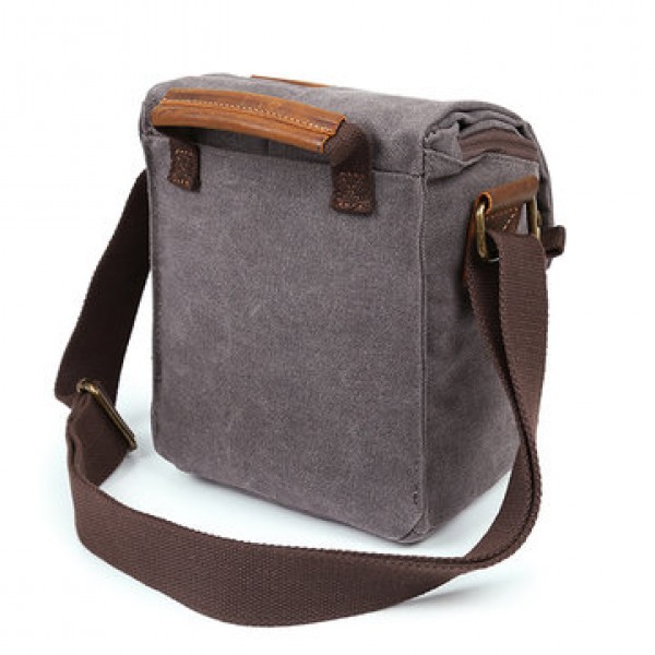 Canvas With Leather Water Resistant Casual Travel Camera Bag Crossboby Bag For Men