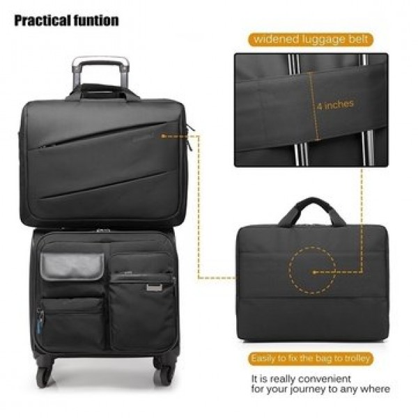17.3 inch Large Capacity Laptop Bag Multi-functional Briefcase Multi-compartment Handbag Men Messenger Shoulder Bag
