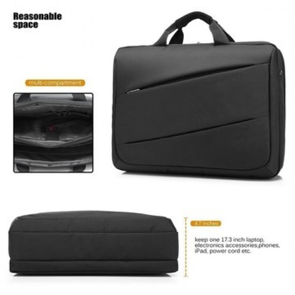 17.3 inch Large Capacity Laptop Bag Multi-functional Briefcase Multi-compartment Handbag Men Messenger Shoulder Bag