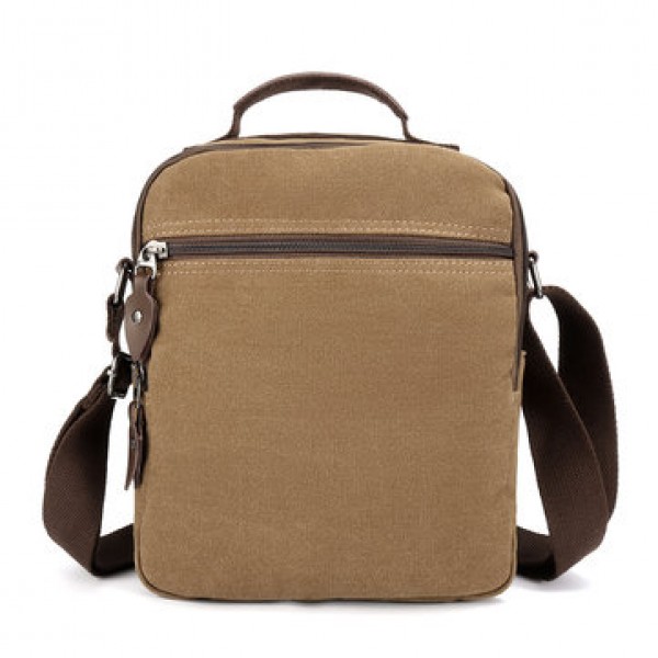 Ekphero Men Retro Genuine Leather 6 Inch Phone Bag Waist Bag Shoulder Crossbody Bag