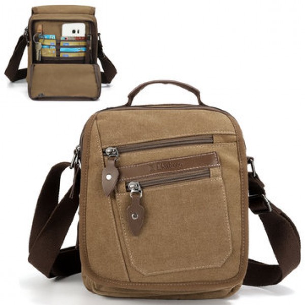Ekphero Men Retro Genuine Leather 6 Inch Phone Bag...