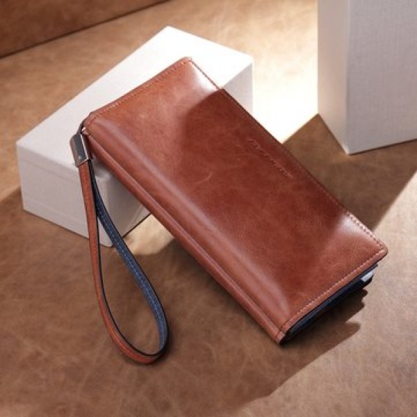 Men Multifunctional Big Cpapcity Business Zipper Portable Wallet