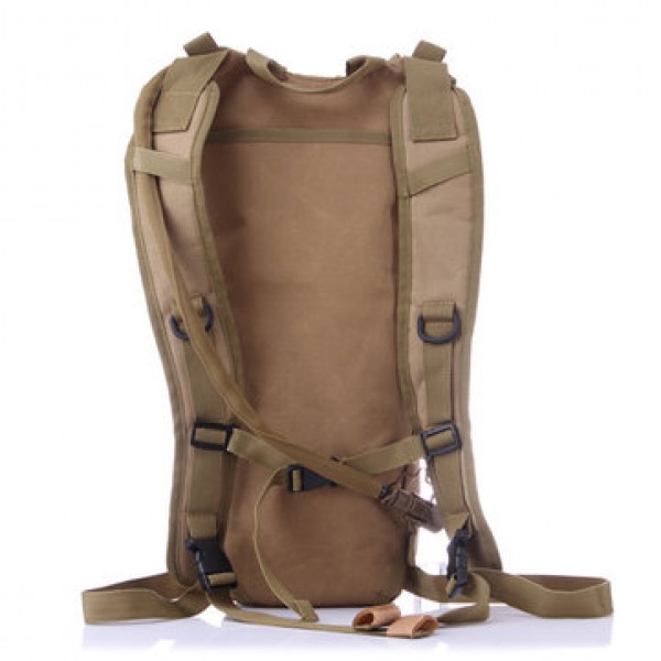 Men Nylon C amelbak Backpack Tactical Hydration Pack with 3L Bladder for Hiking, Biking, Climbing