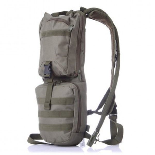 Men Nylon C amelbak Backpack Tactical Hydration Pack with 3L Bladder for Hiking, Biking, Climbing
