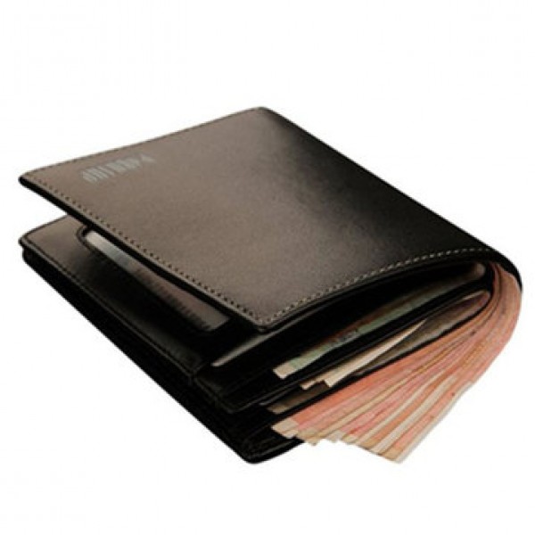 PABOJOE Genuine Cow Leather Wallet Multifunctional Vintage Short Purse