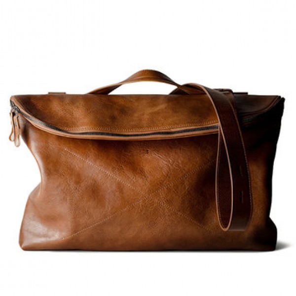 Ekphero Men Handbag Casual Multifunction Foldable Solid Crossbody Bag Business Bag