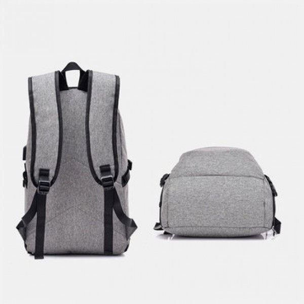 Men Women Large Capacity Fashion Anti-Theft USB Backpack Outdoor Travel Bag