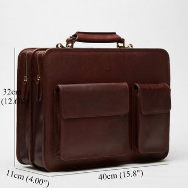 Ekphero Men Faux Leather Business Bag Messenger Bag Handbag Office Work